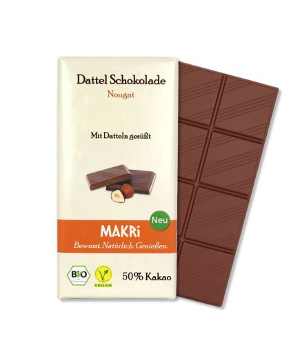 Dattel Schokolade Nougat Makri