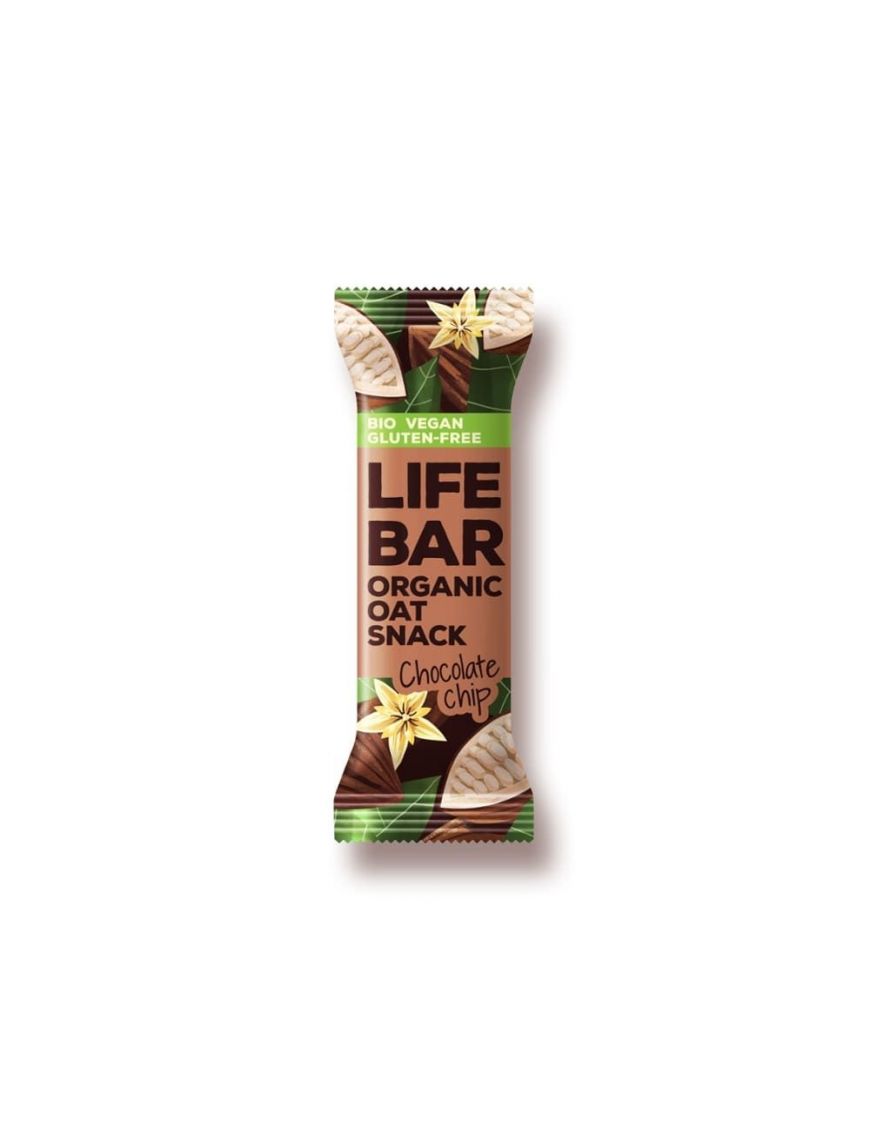 Lifebar Organic Oat Snack Chocolate Chip Lifefood