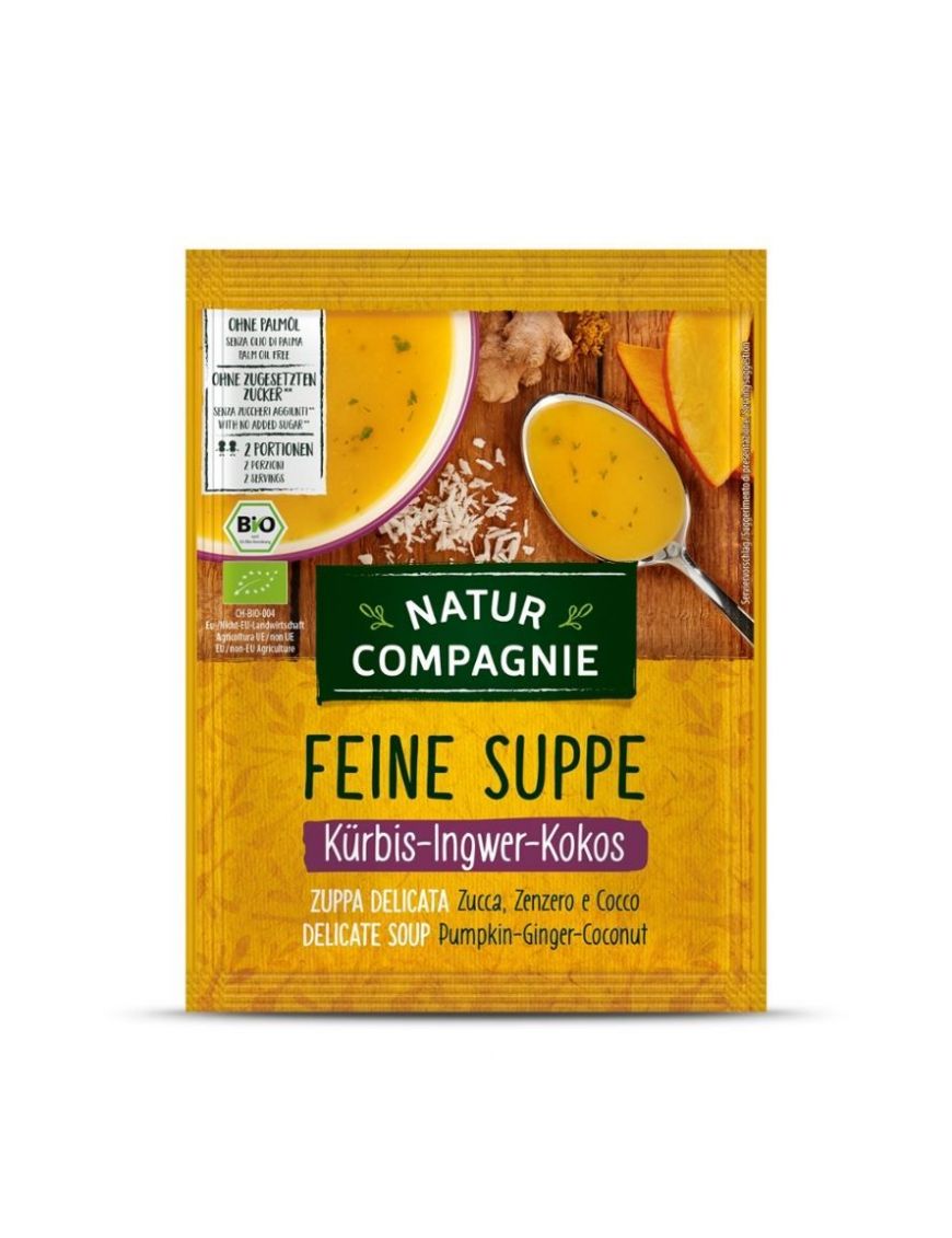 Feine Suppe Kürbis-Ingwer-Kokos Natur Compagnie