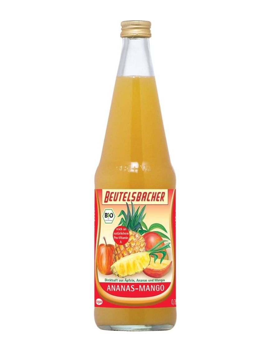 Ananas-Mango Saft 6 Stück zu 700 ml (Pfandflasche)