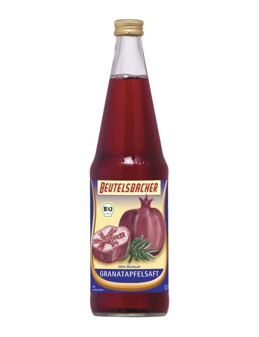 Beutelsbacher - Granatapfelsaft 6 Stück zu 700 ml (inkl. Pfand für Flaschen und Kiste)