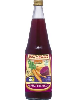 Beutelsbacher - Gemüse-Direktsaft 6 Stück zu 700 ml (inkl. Pfand für Flaschen und Kiste)