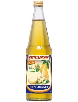 Beutelsbacher - Birne-Ingwer Saft 6 Stück zu 700 ml (inkl. Pfand für Flaschen und Kiste)
