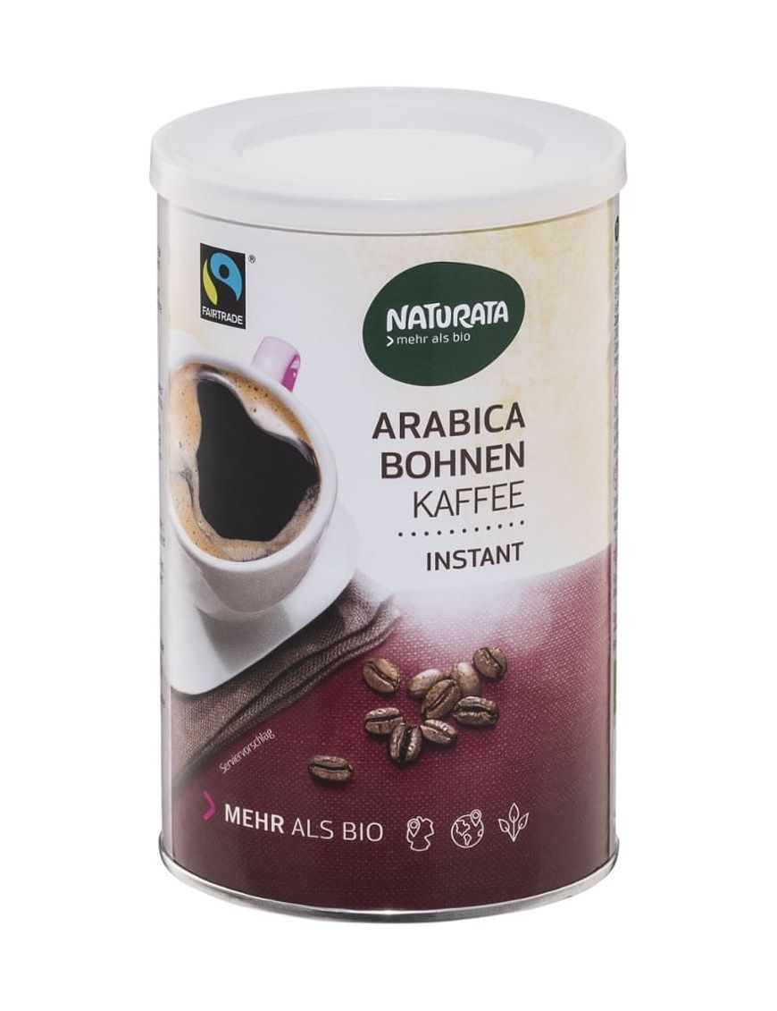 Arabica Bohnen Kaffee Instant Naturata