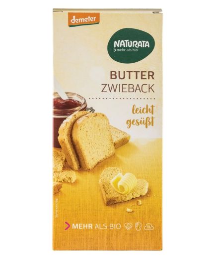 Butter Zwieback leicht gesüßt  Naturata