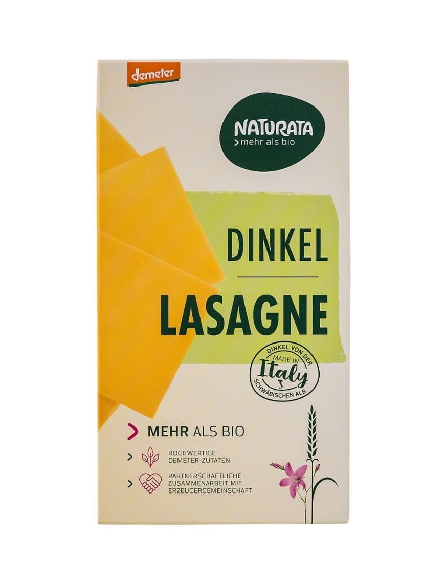 Dinkel Lasagne 12 Stück zu 250 g
