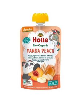 Panda Peach Pfirsich, Aprikose & Banane mit Dinkel Holle