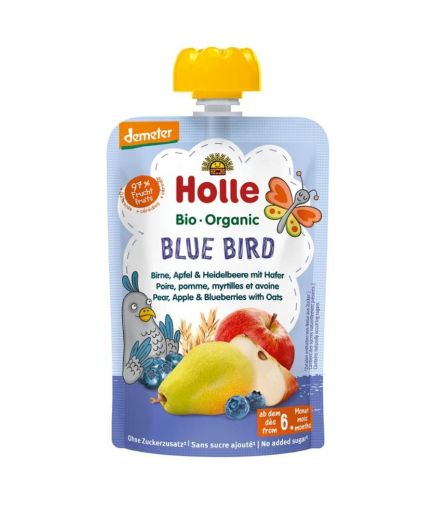 Blue Bird Birne, Apfel & Heidelbeeren mit Hafer Holle