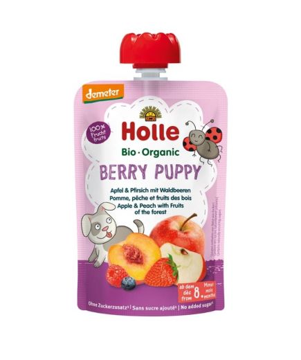 Berry Puppy Apfel & Pfirsich mit Waldbeeren Holle