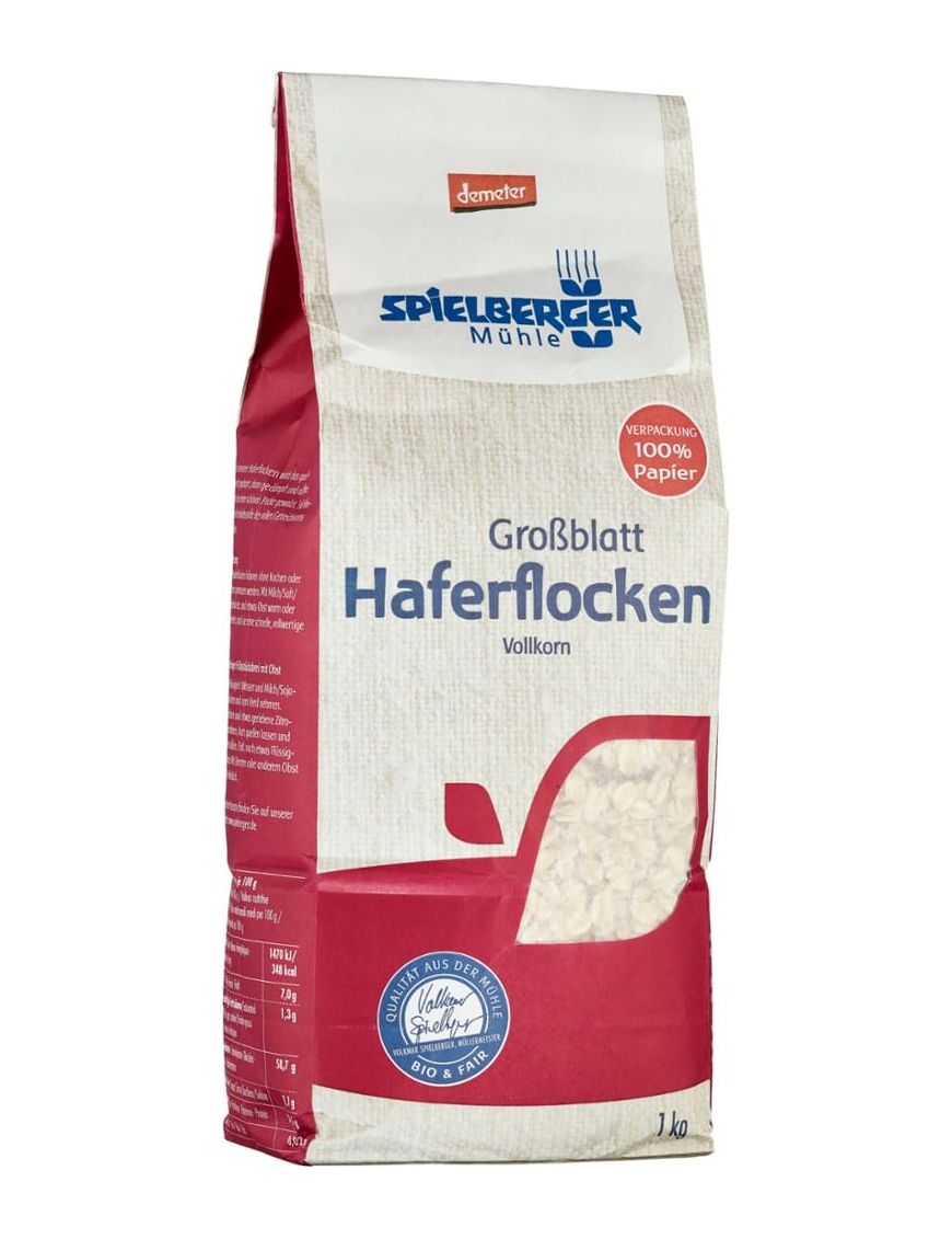 Großblatt Haferflocken Vollkorn Spielberger