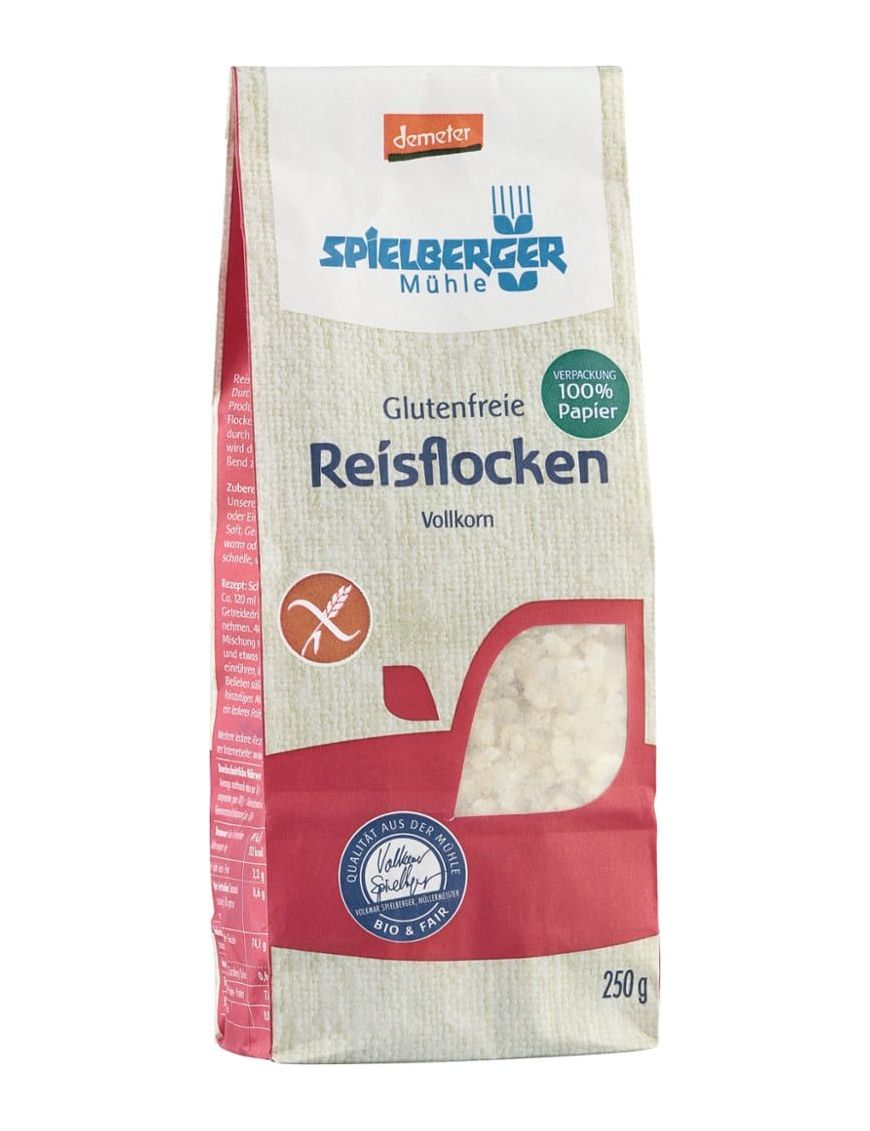 Glutenfreie Reisflocken Vollkorn Spielberger