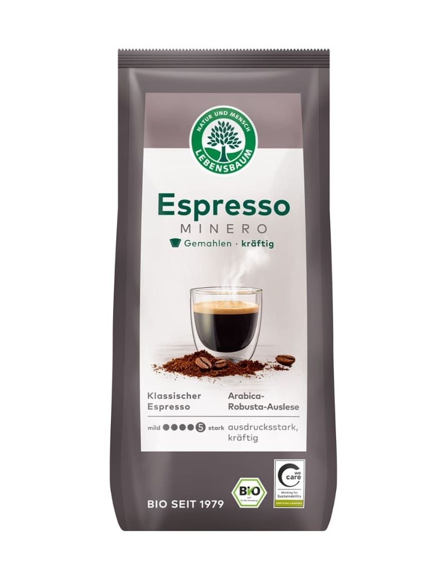 Espresso Minero Gemahlen Lebensbaum