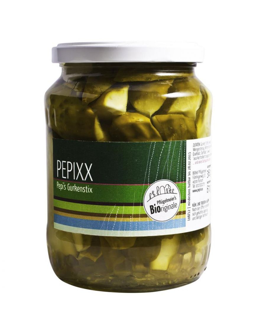 Pepixx Pepis Gurkenstix Biohof Pflügelmeier