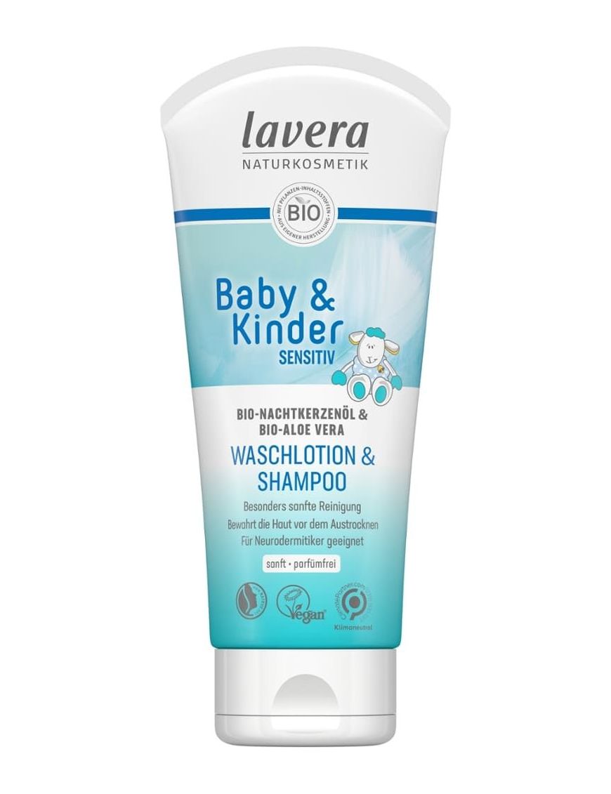 Baby & Kinder Sensitive Waschlotion & Shampoo Lavera