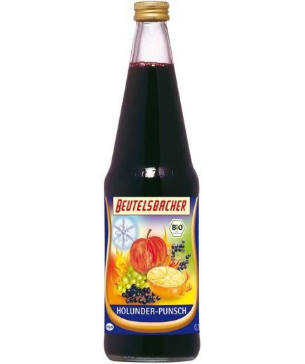 Beutelsbacher - Holunder-Punsch 6 Stück zu 700 ml (inkl. Pfand für Flaschen und Kiste)