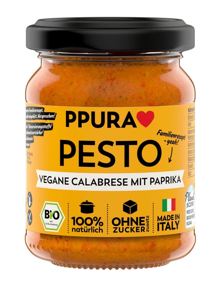 Pesto Vegane Calabrese mit Paprika PPURA