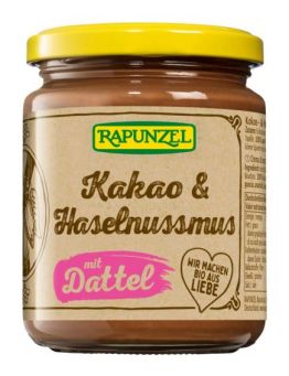 Kakao & Haselnussmus mit Dattel Rapunzel
