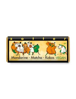 Mandarine-Matcha-Kokos vegan Zotter