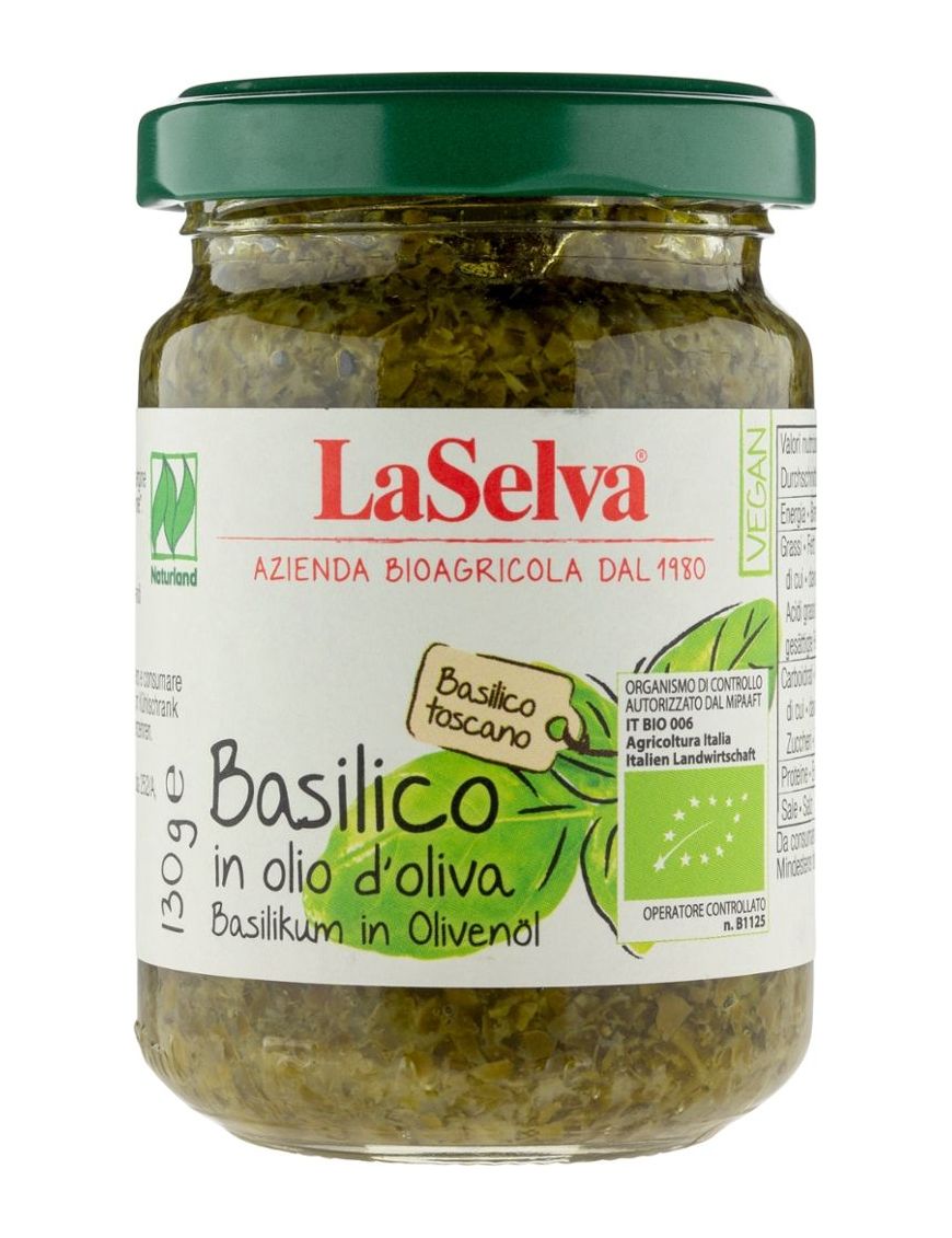 Basilico in olio Basilikum in Olivenöl LaSelva