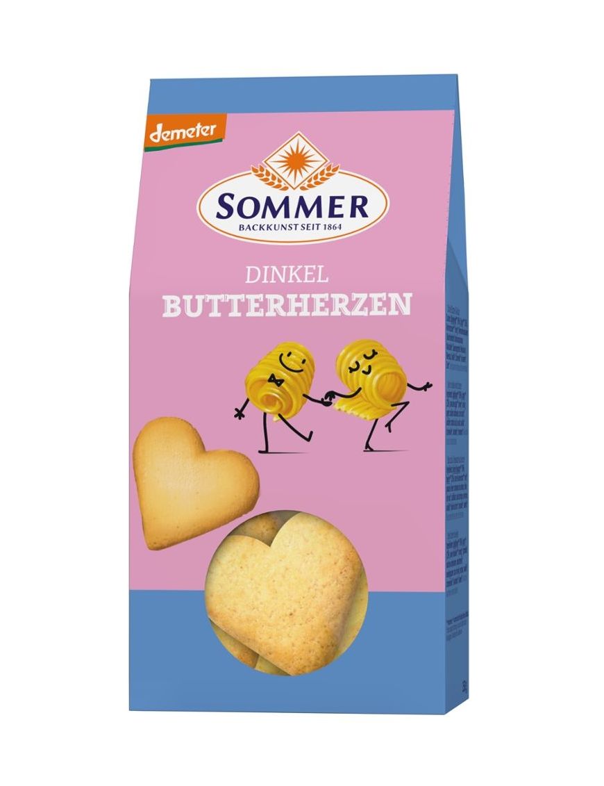 Dinkel Butter Herzen 6 Stück zu 150 g