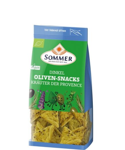 Dinkel Oliven-Snacks Kräuter der Provence Sommer