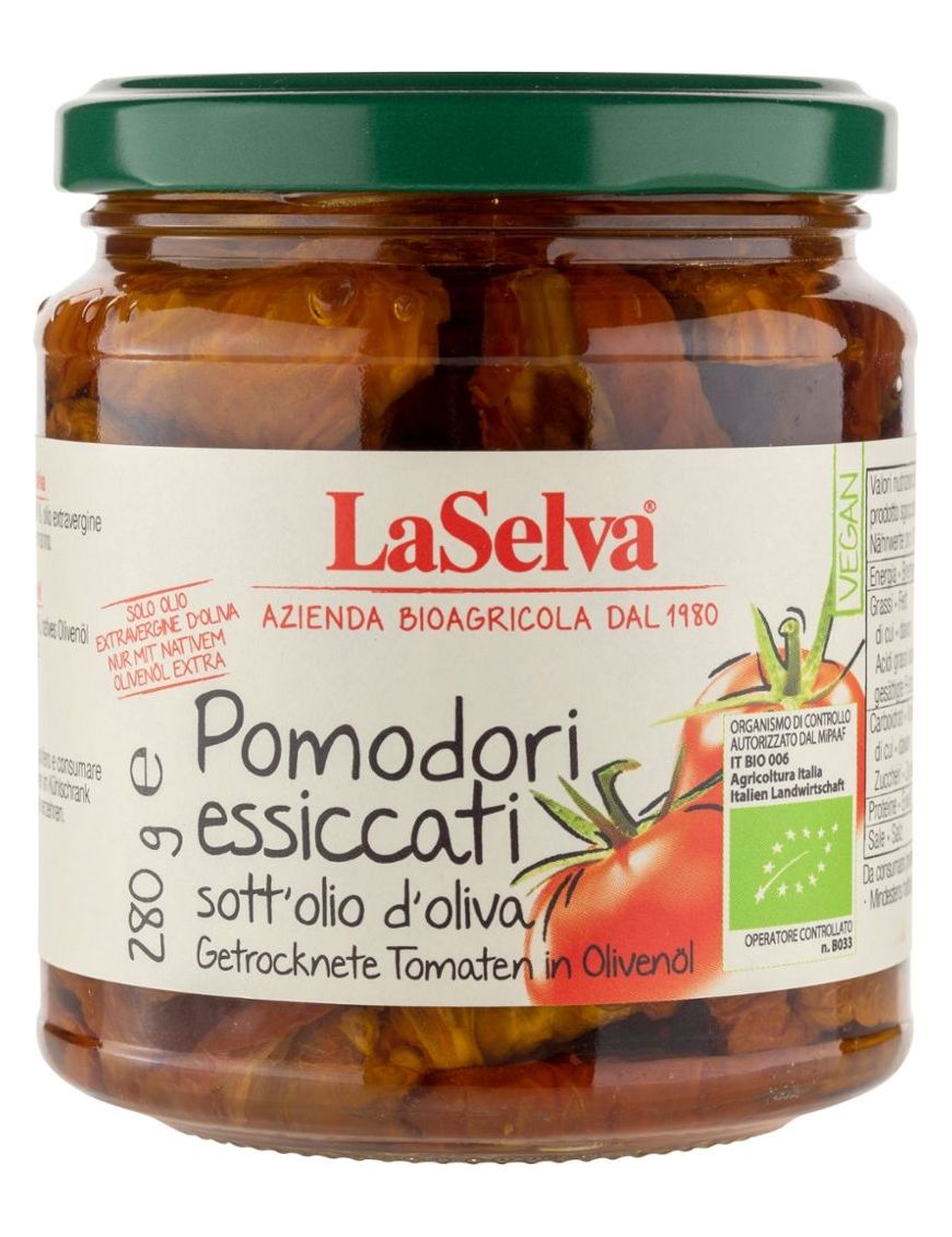 Pomodori essicati Getrocknete Tomaten in Olivenöl LaSelva