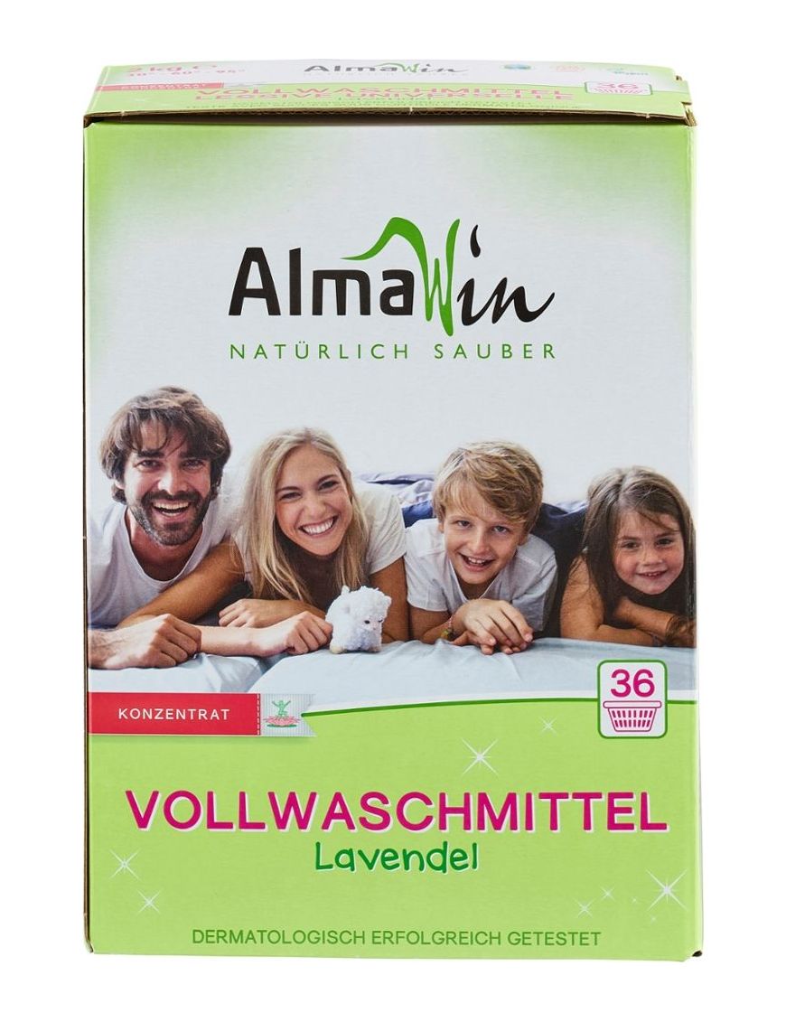 AlmaWin - Vollwaschmittel Lavendel 6 Stück zu 2 kg