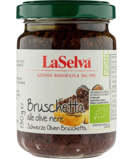 Bruschetta alle olive nere schwarze Oliven Bruschetta LaSelva