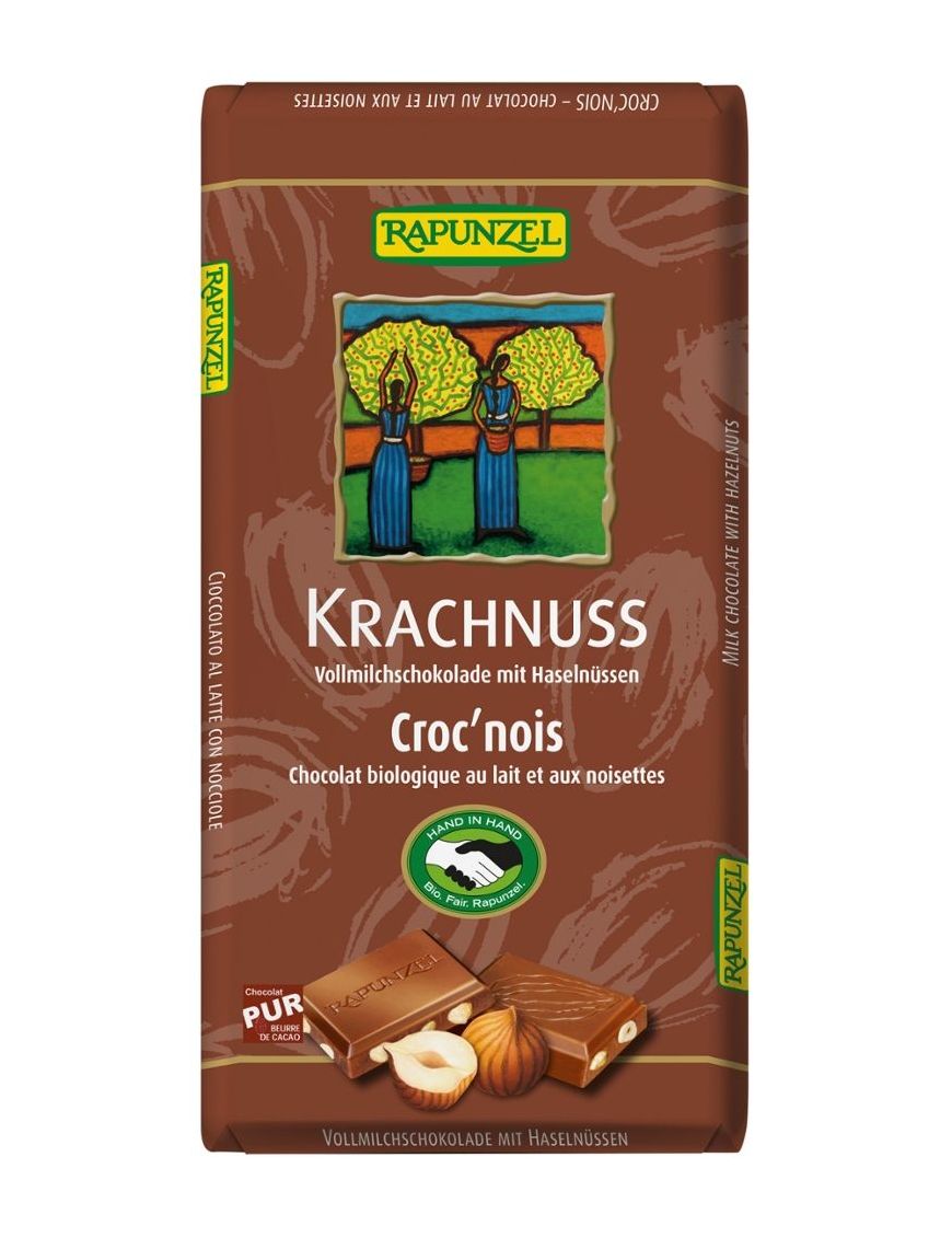 Krachnuss Vollmilch Schokolade 10 Stück zu 100 g