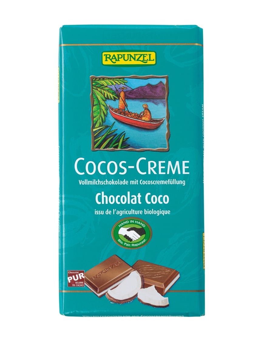 Kokos Creme Schokolade  12 Stück zu 100 g