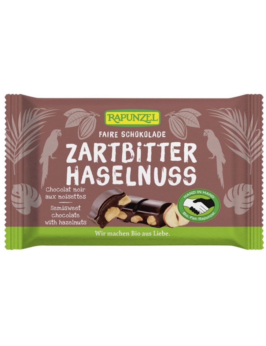 Faire Schokolade Zartbitter Haselnuss Rapunzel