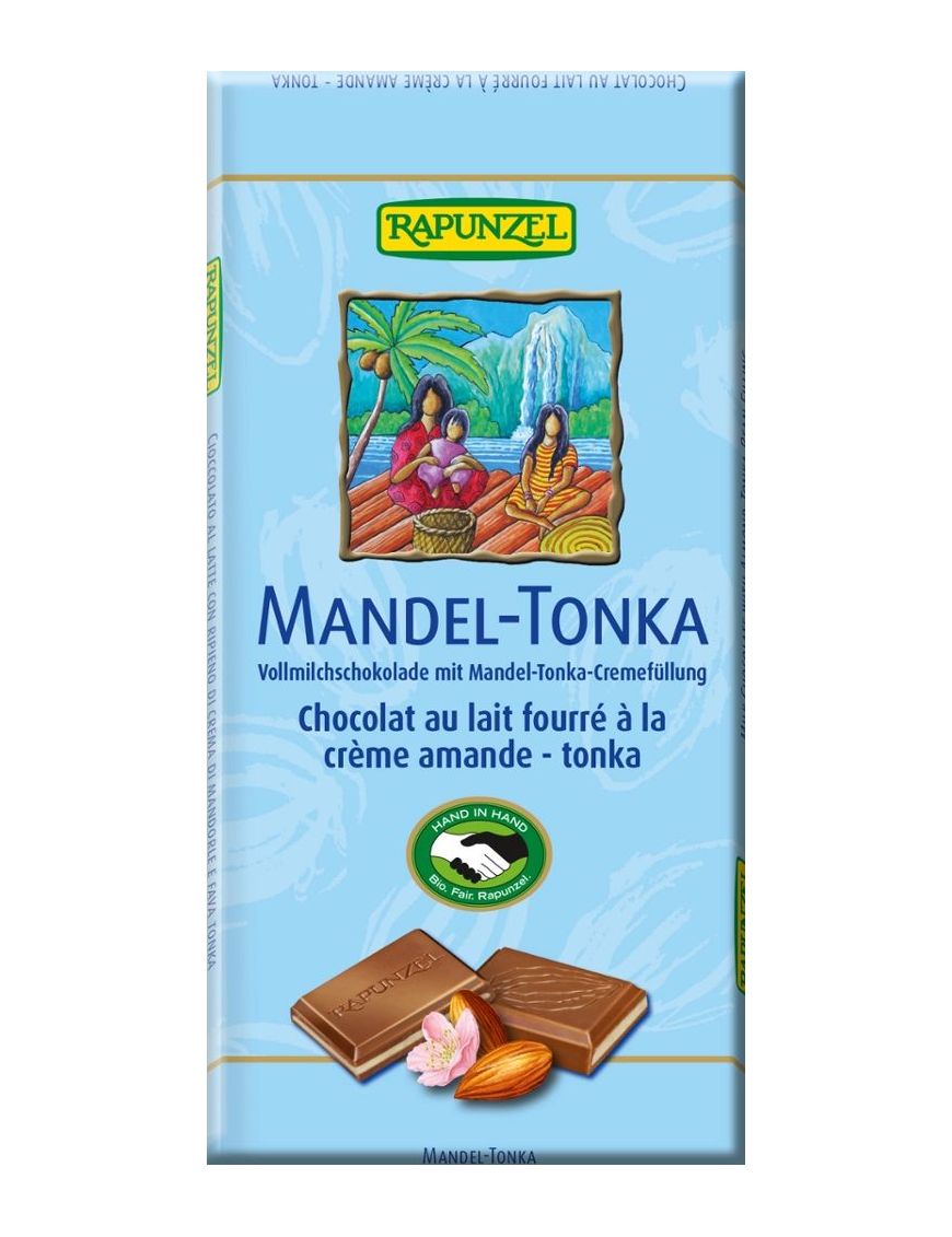 Vollmilch Schokolade Tonka-Mandel 12 Stück zu 100 g