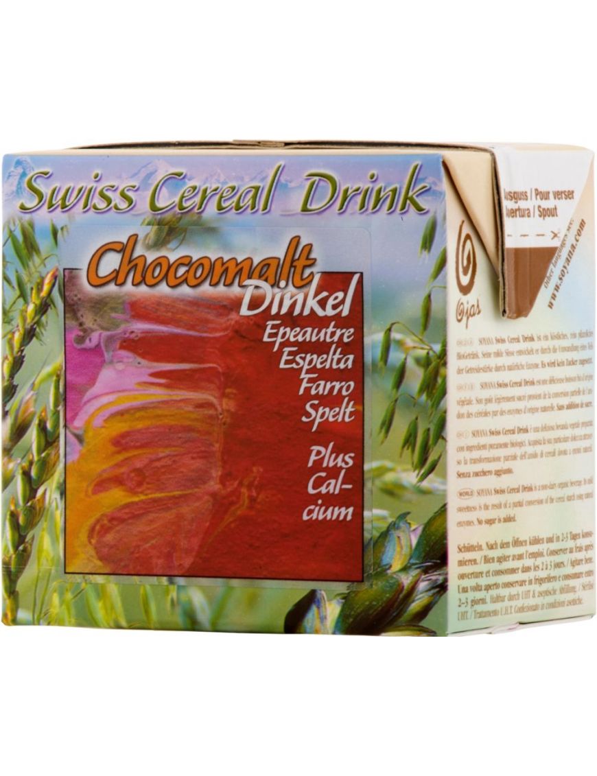 Swiss Cereal Drink Chocomalt Dinkel Soyana