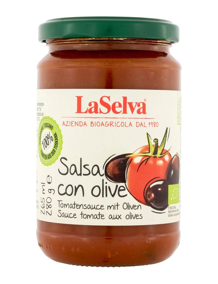 Tomatensauce mit Oliven  6 Stück zu 280 g