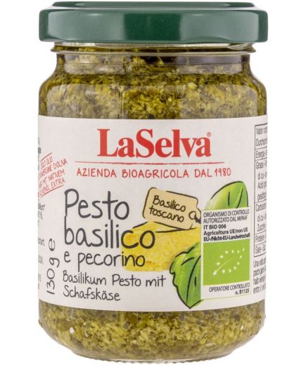 Pesto basilico e pecorino Basilikum Pesto mit Schafskäse LaSelva