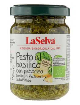 Pesto al basilico con pecorino Basilikum Pesto mit Schafskäse LaSelva