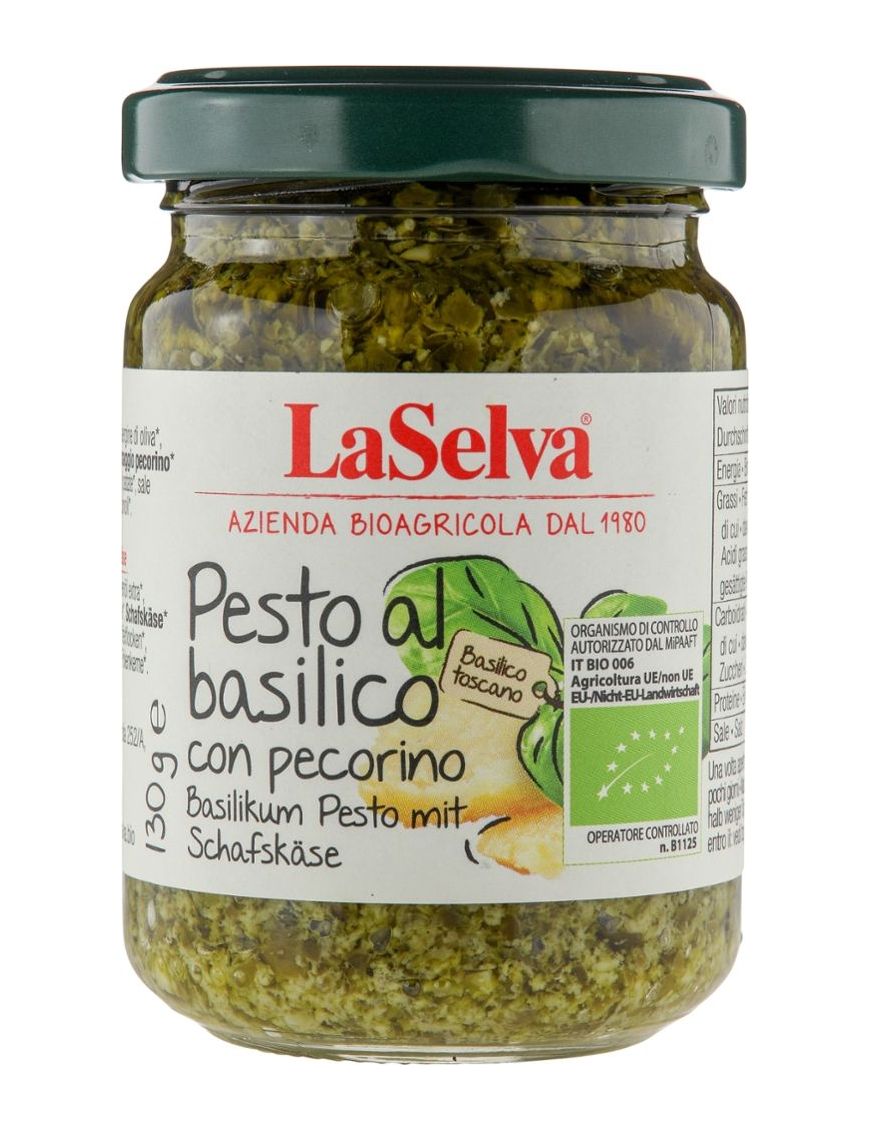Basilikum Pesto mit Pecorino 6 Stück zu 130 g