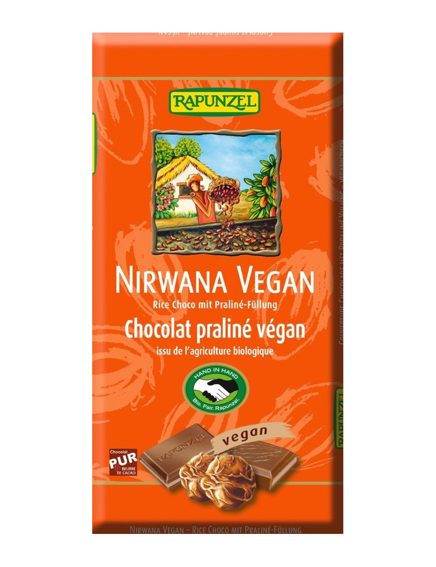 Nirwana Vegan Schokolade 12 Stück zu 100 g