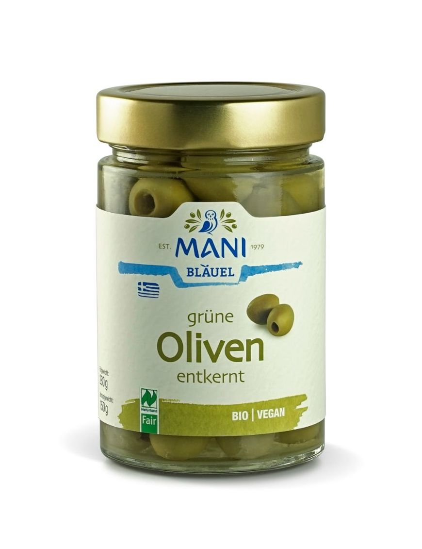 Grüne Oliven in Lake ohne Stein 6 Stück zu 280 g