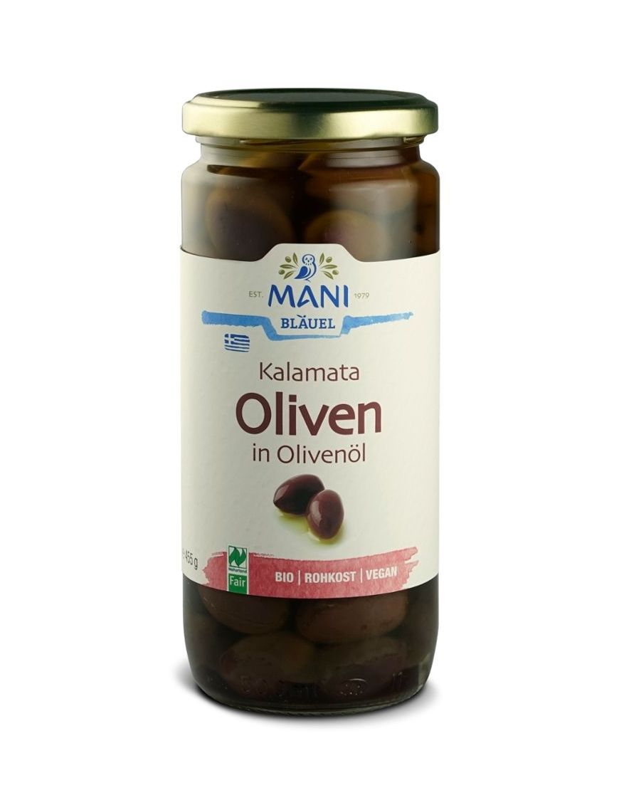 Kalamata Oliven in Olivenöl Mani