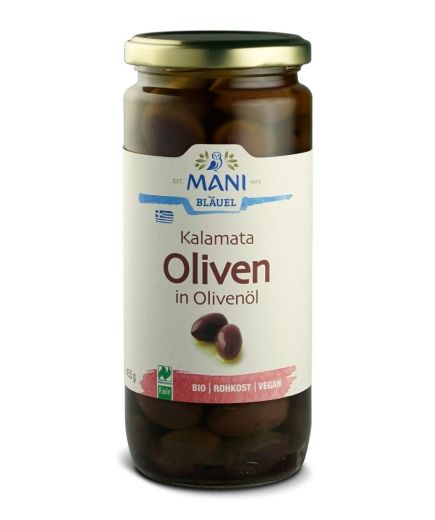 Kalamata Oliven in Olivenöl Mani