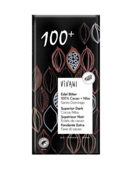 Edelbitter 100% Cacao & Nibs Vivani