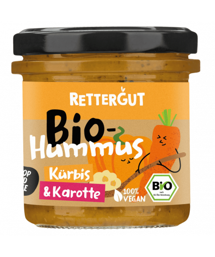 Bio-Hummus Kürbis & Karotte Rettergut