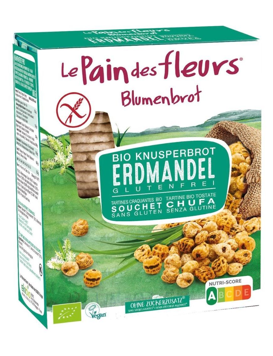 Bio Knusperbrot Erdmandel Blumenbrot