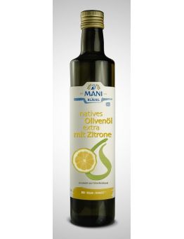 natives Olivenöl extra mit Zitrone Mani