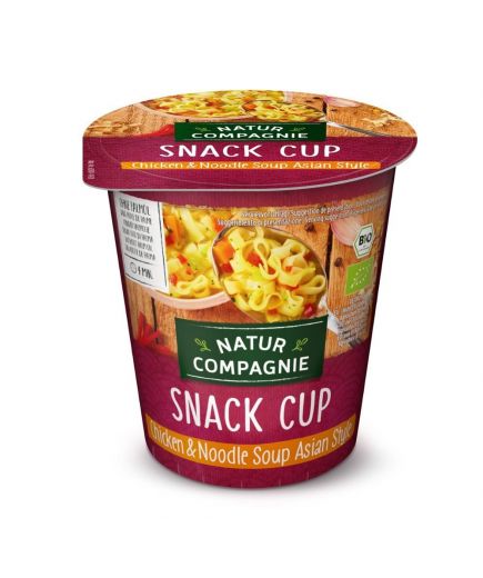 Snack Cup Chicken & Noodle Soup Asian Style Natur Comapgnie