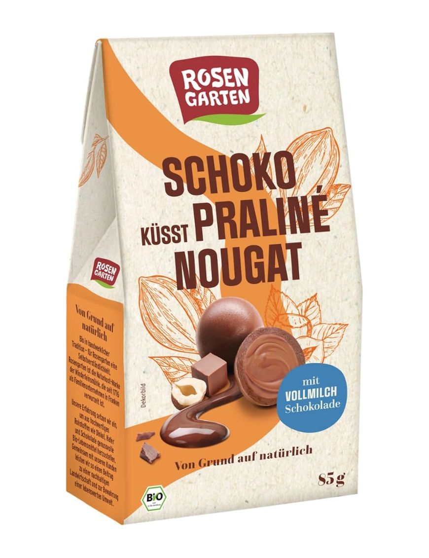 Schoko küsst Praliné Nougat 6 Stück zu 85 g