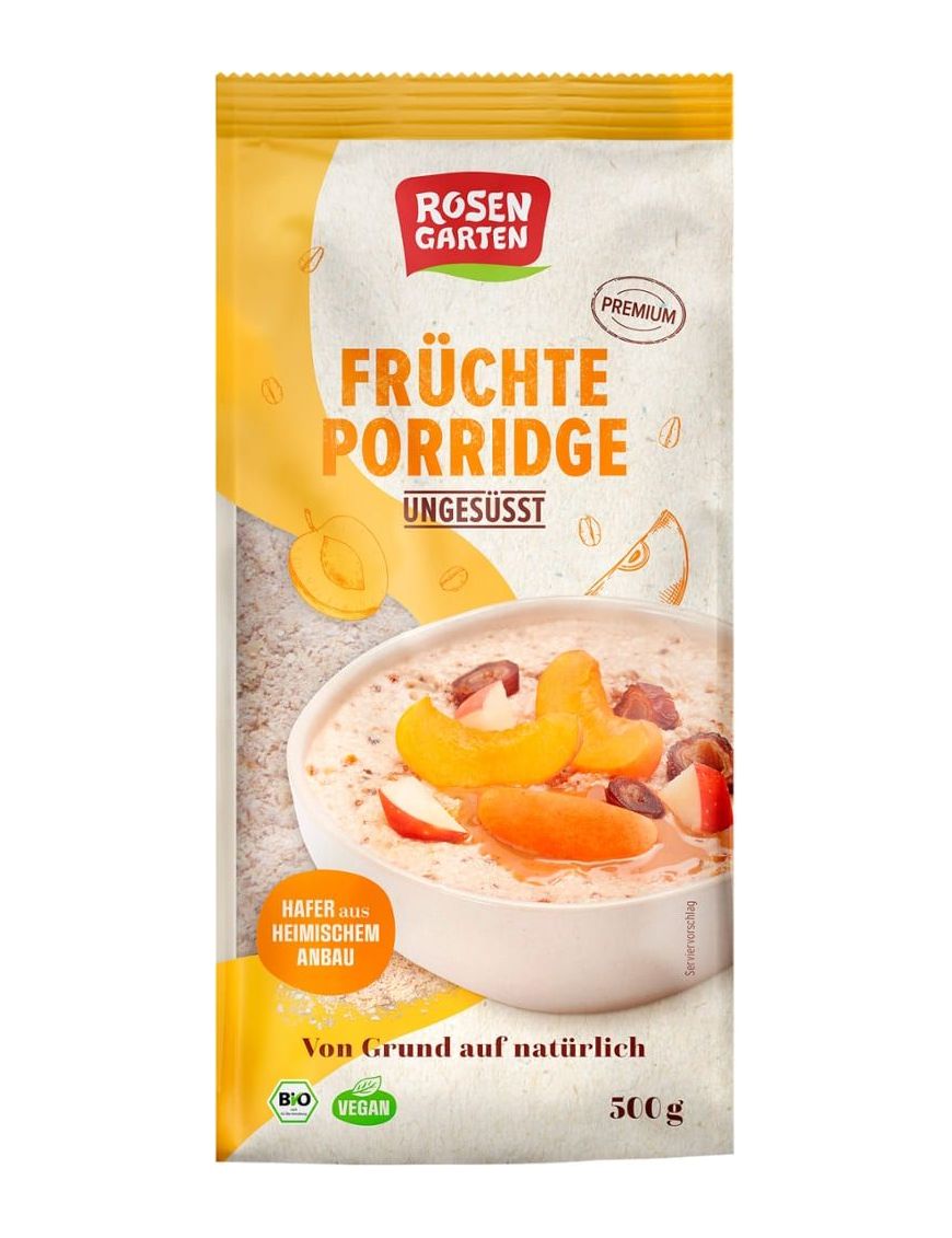 Früchte Porridge Ungesüsst Rosengarten