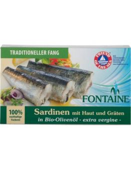 Sardinen in Olivenöl 10 Stück zu 120 g