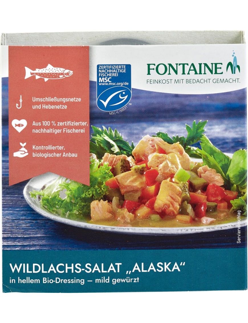 Wildlachs-Salat Alaska Fontaine